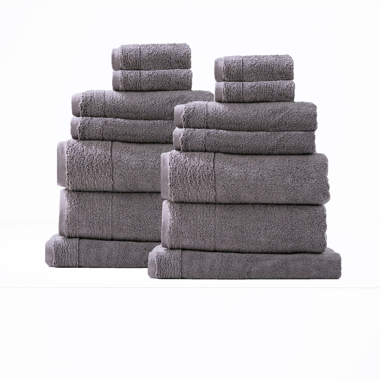 Aireys 650 GSM Zero Twist 14 Piece Bath Towel Set Collection by Renee Taylor