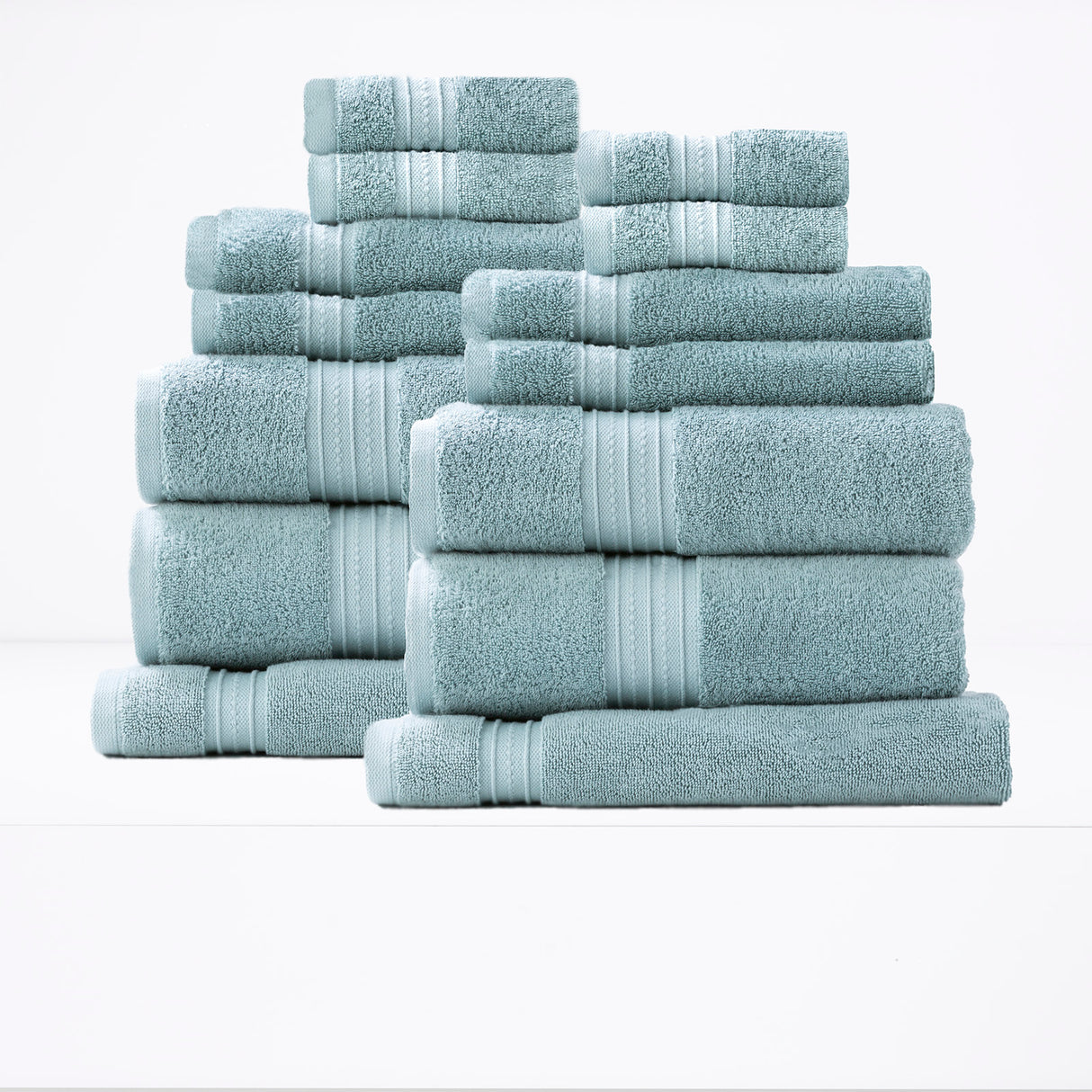 Brentwood 650 GSM Low Twist 14 Piece Bath Sheet Towel Set by Renee Taylor