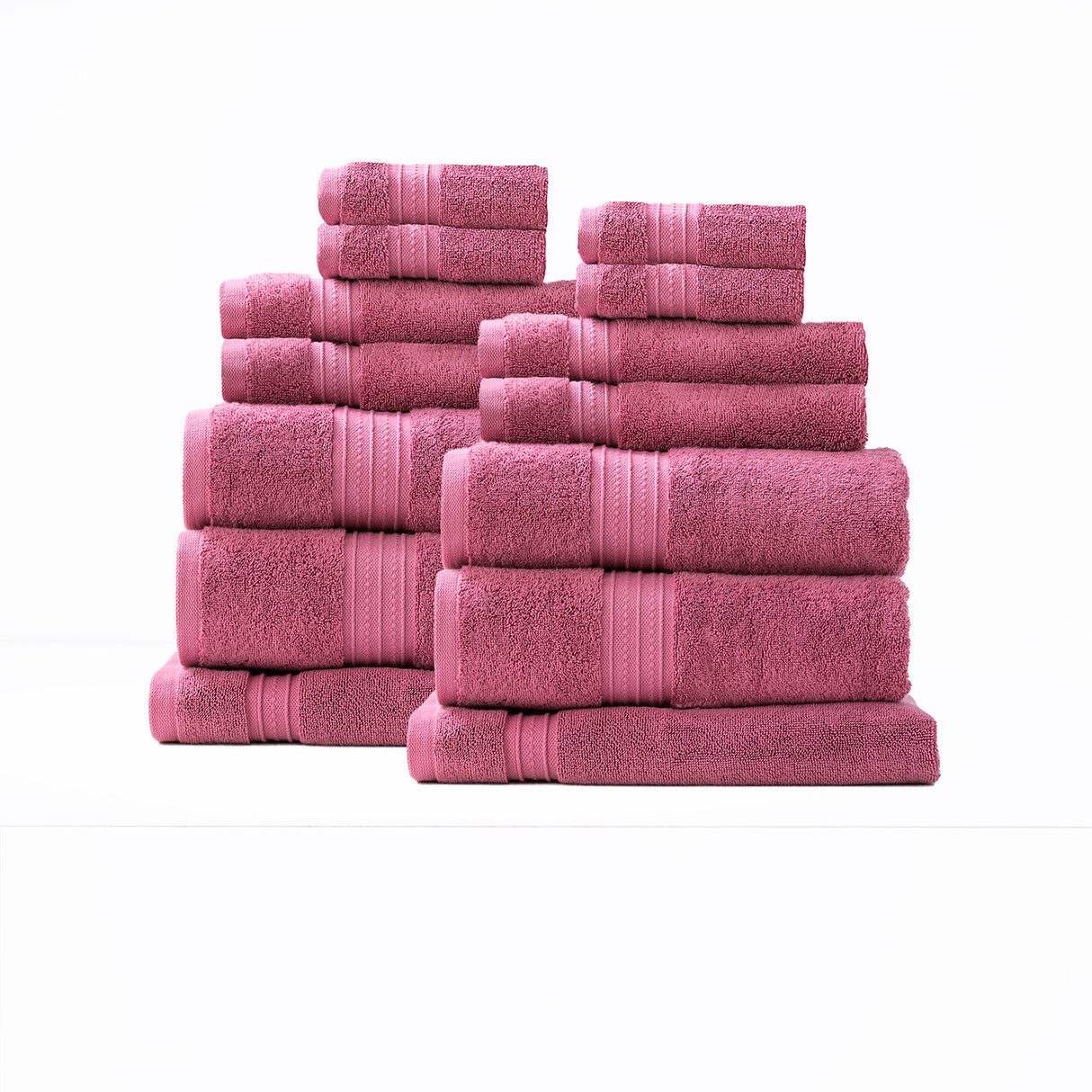 Brentwood 650 GSM Low Twist 14 Piece Bath Sheet Towel Set by Renee Taylor