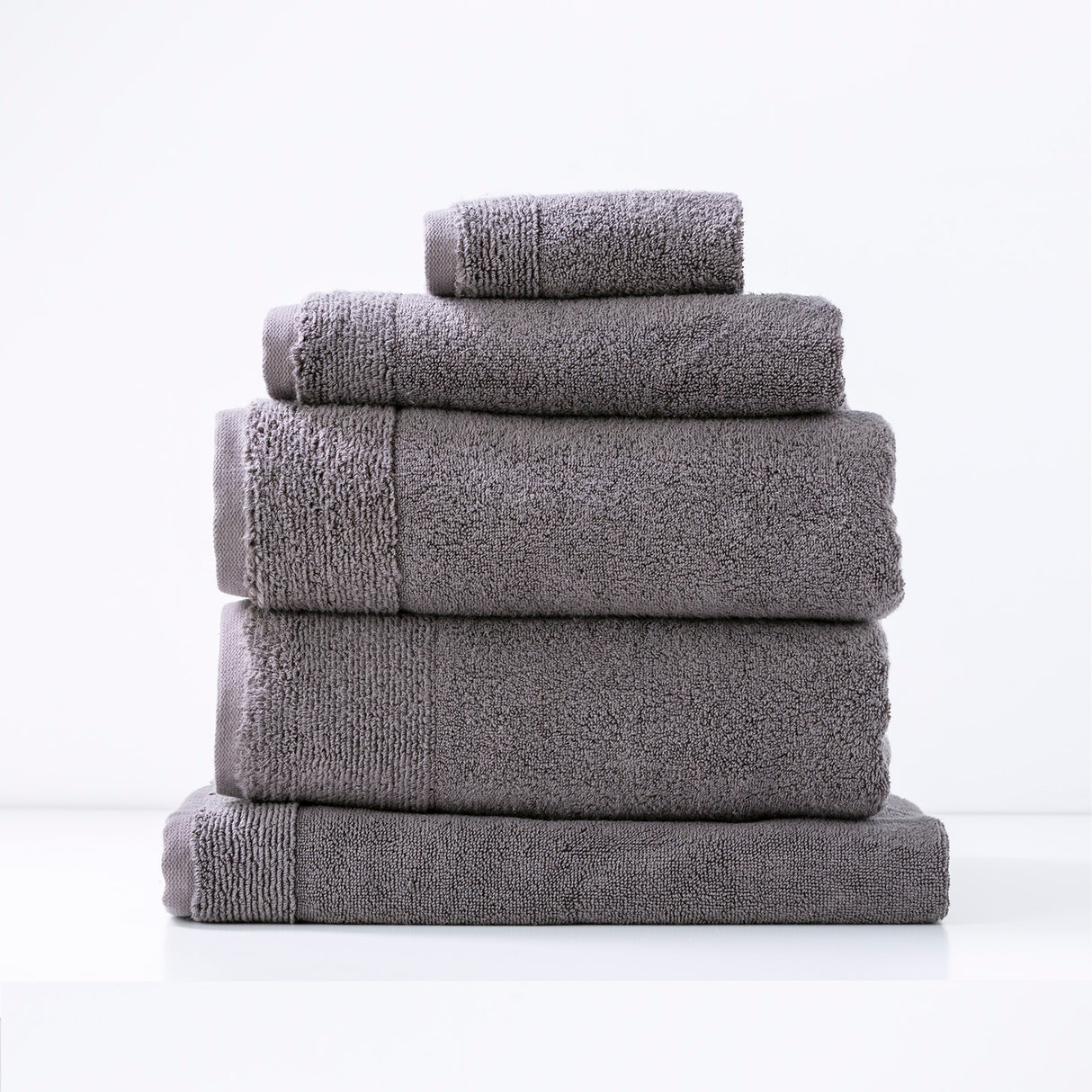 Aireys 650 GSM Zero Twist 5 Piece Luxury Bath Towel Set by Renee Taylor