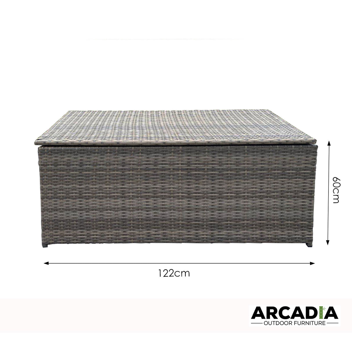 Arcadia Outdoor Rattan Storage Box - Oatmeal