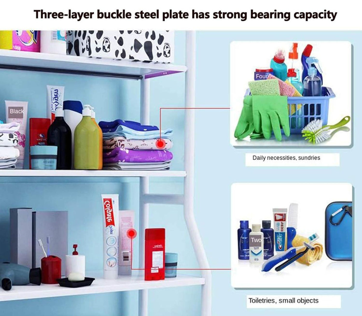 CARLA HOME 3-Tier Multi-Use Storage Rack