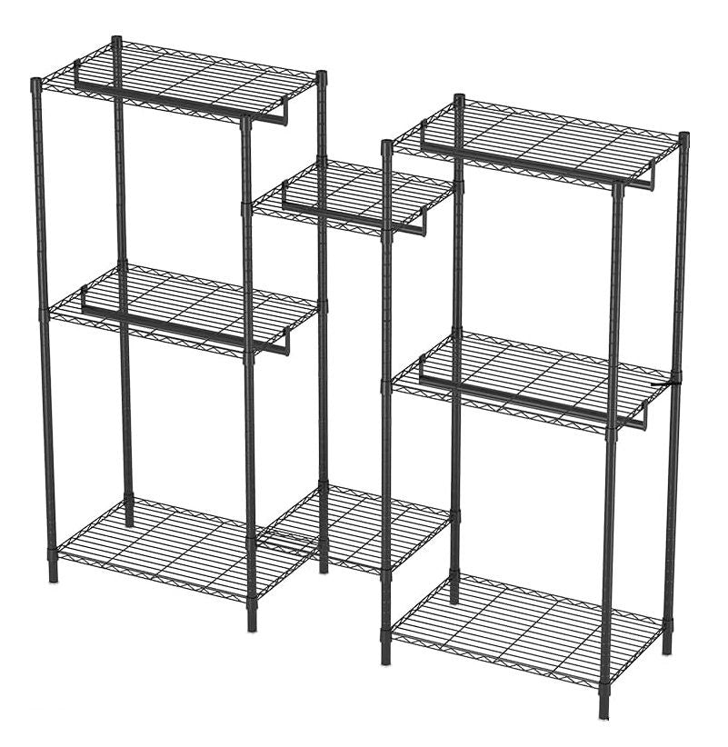 Heavy Duty Garment Rack Organizer with Shelves