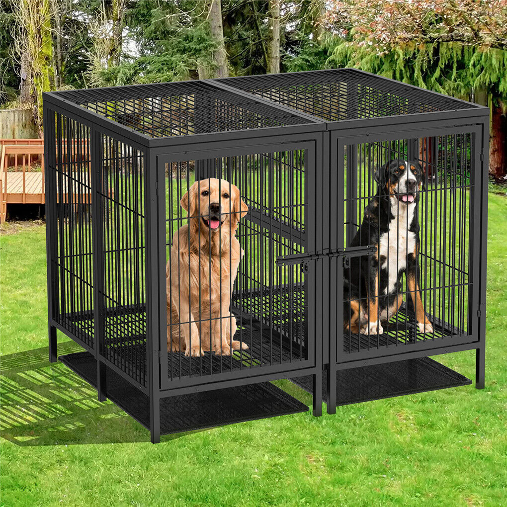 XXXL Heavy Duty Dog Cage with Wheels