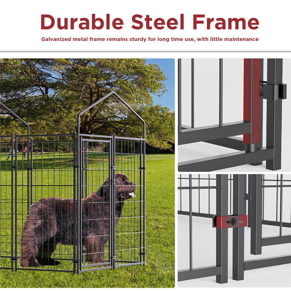 Extra Large Heavy-Duty Welded Wire Dog Kennel