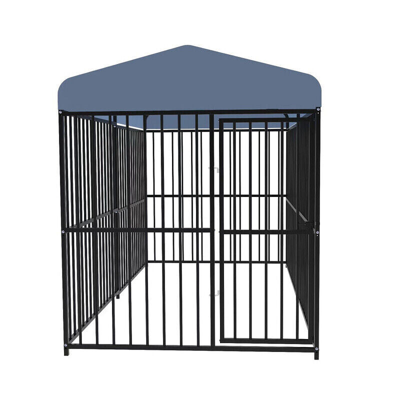 Heavy Duty Black Metal Dog Cage