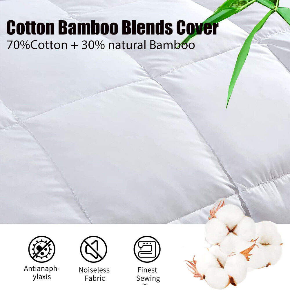 Goose Feather Down Quilt 500 GSM King Size