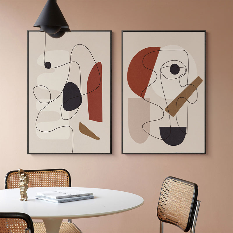 Wall Art Abstract Line Art By Picasso 3 Sets Canvas Modern Home Decor Gallery