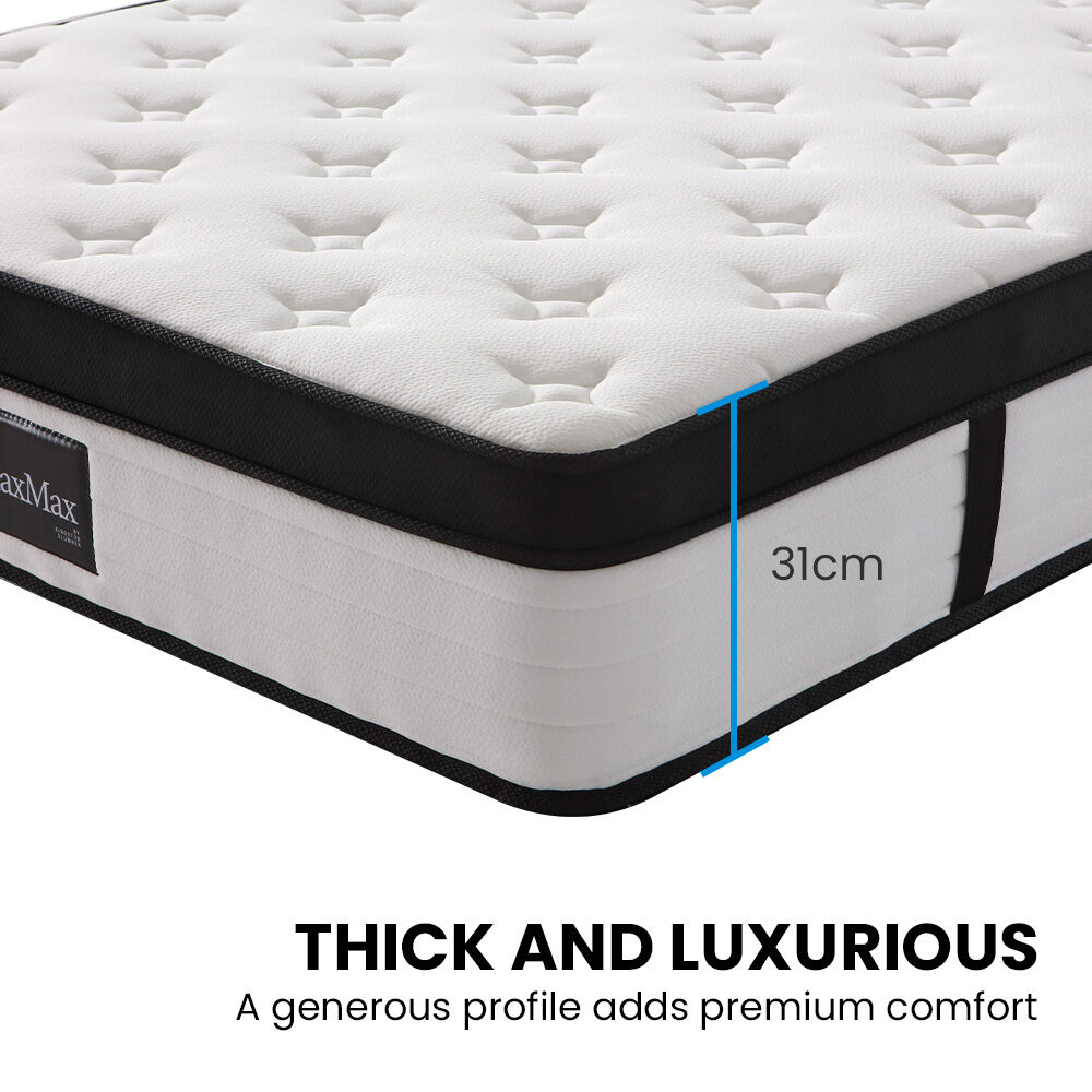 Kingston Slumber RelaxMax 31cm Medium Pocket Spring Mattress