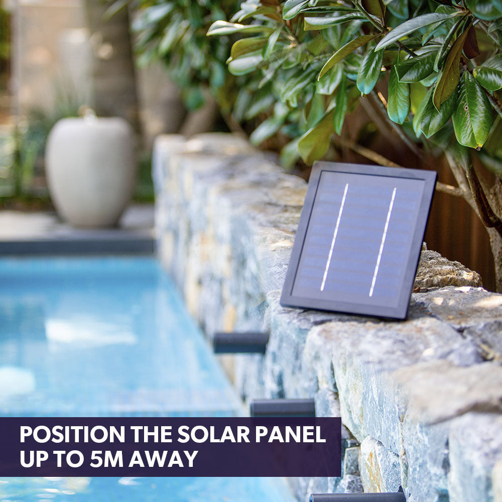 Light Grey Pot Style Solar Water Fountain