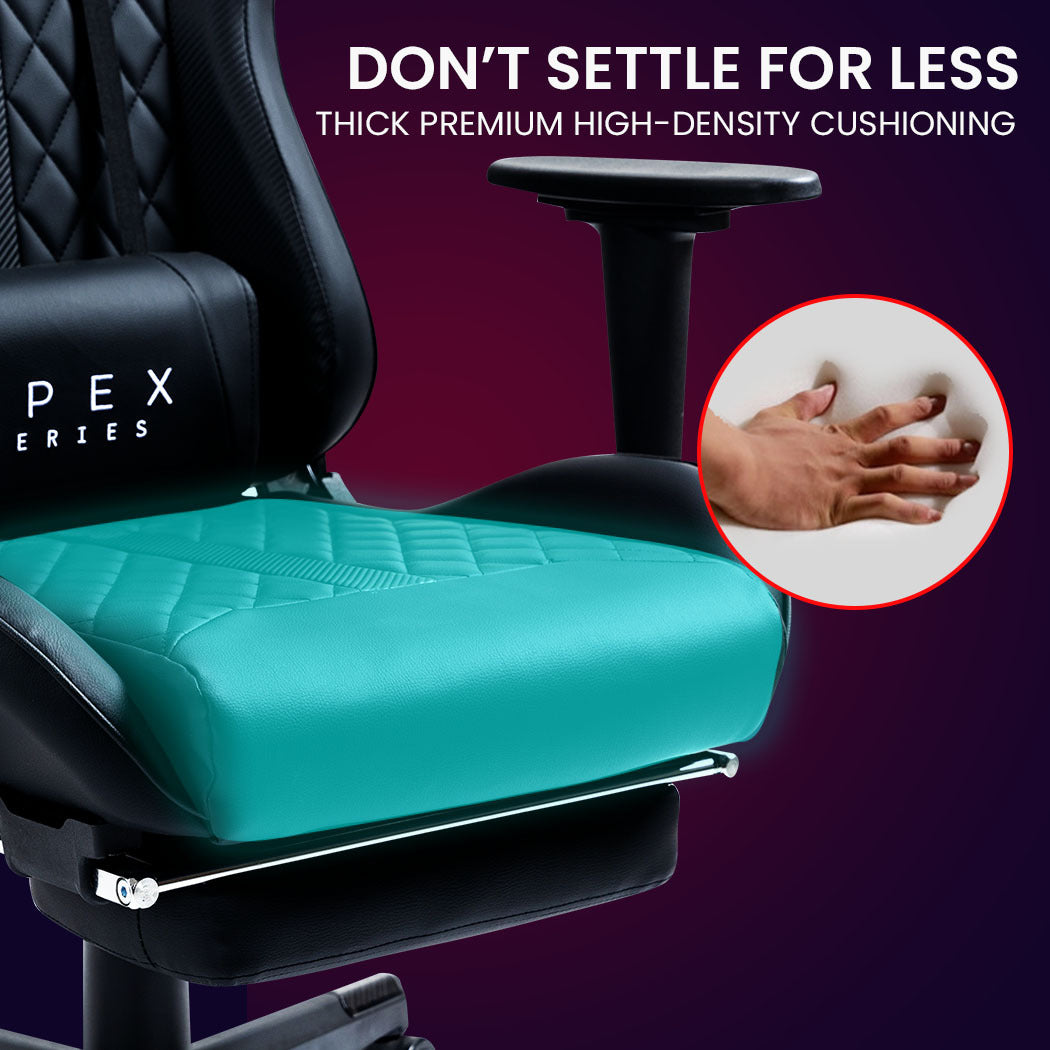 Ergonomic Reclining Gaming Chair with Footrest
