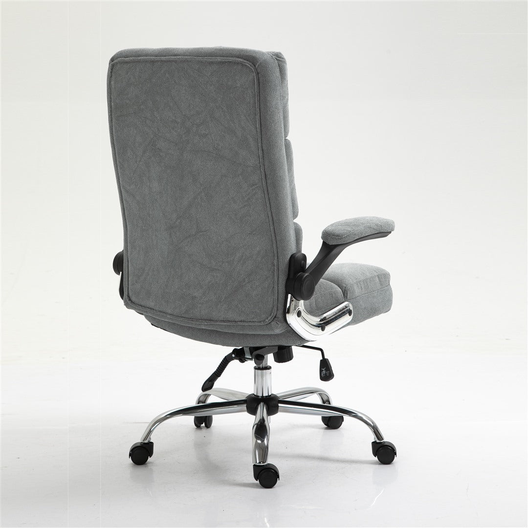 Ergonomic Velvet Swivel Office Chair