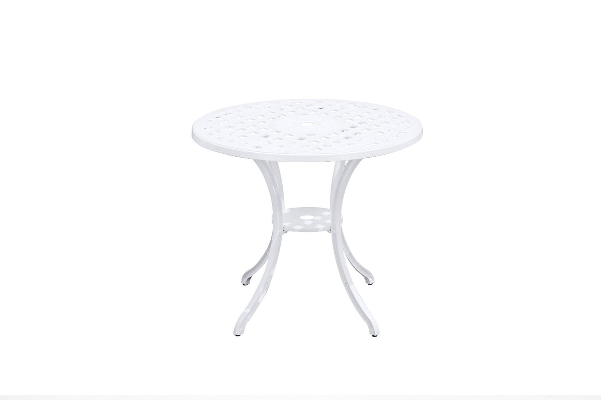 Remy White Aluminium Table – Modern Elegance