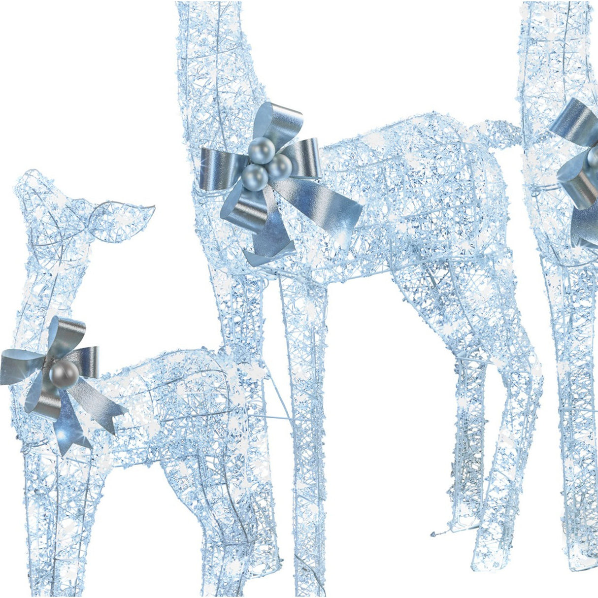 Elegant Christmas Reindeer Display Set of Three