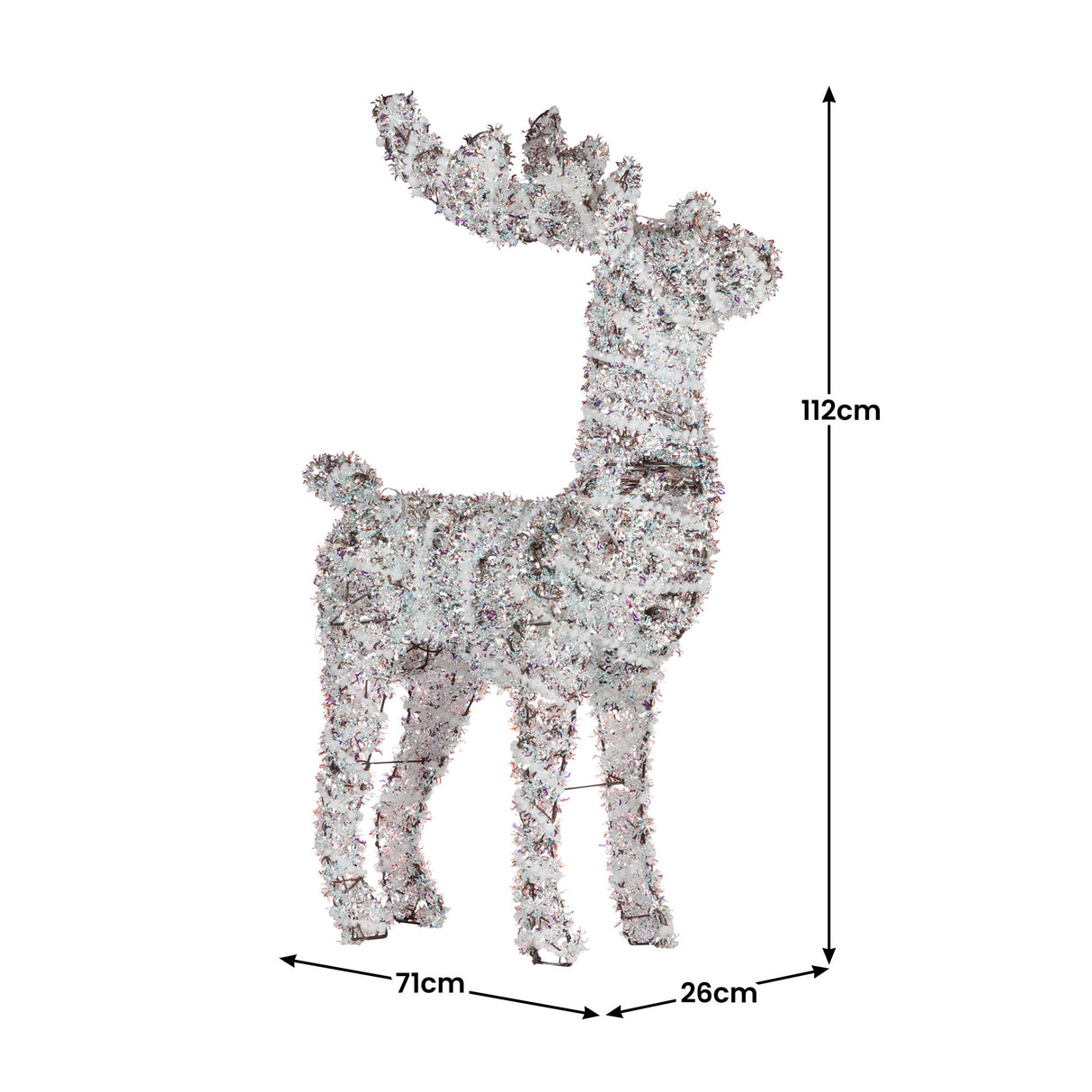 Animated Christmas Reindeer LED Yard Decoration