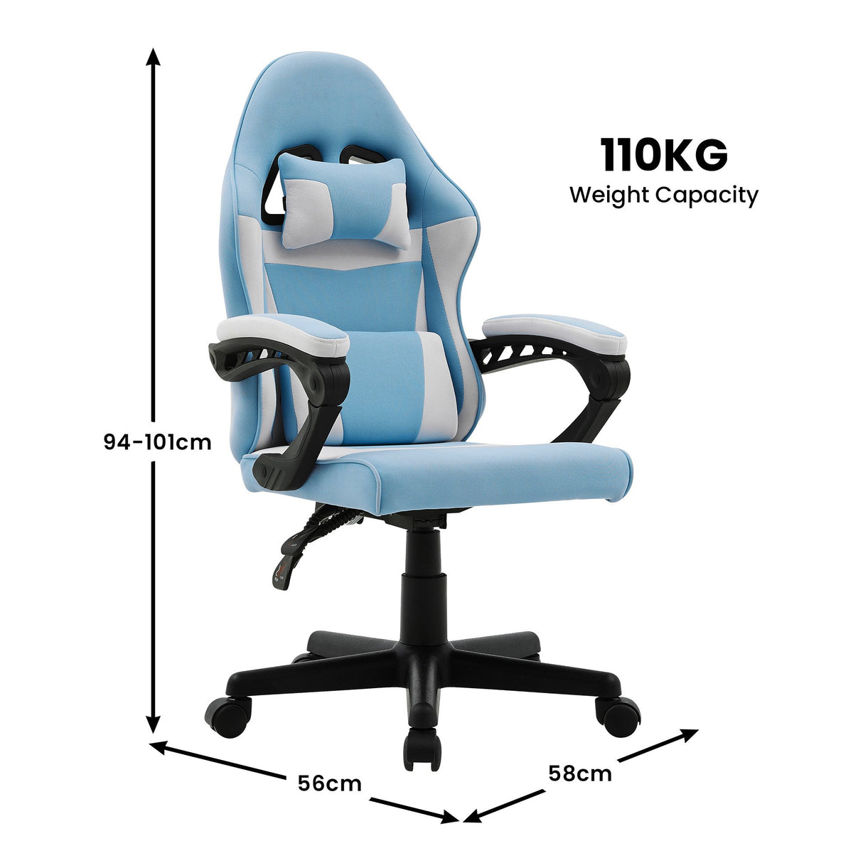 Sleek Adjustable Kids Gaming Study Chair