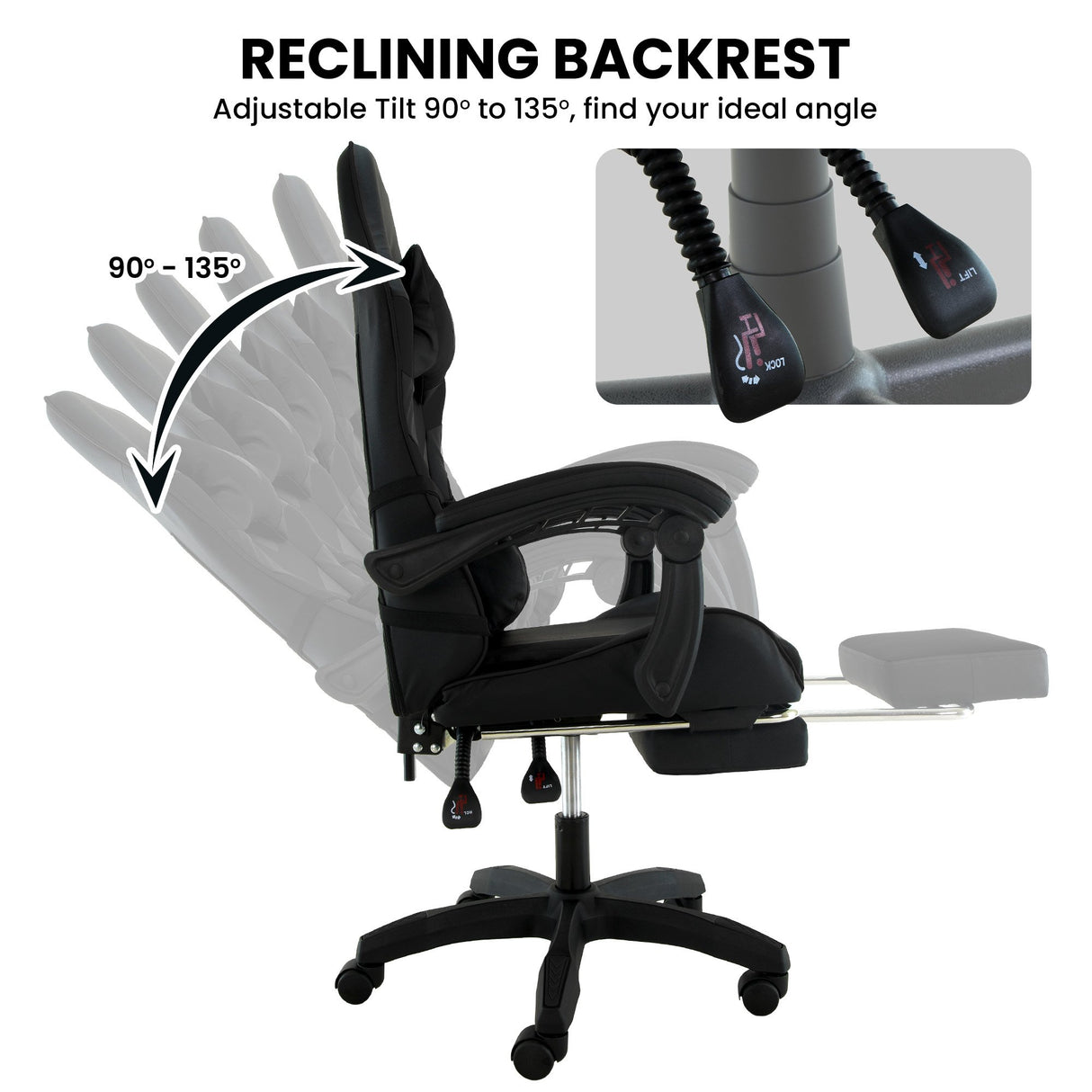 Sarantino Cueva High Back Gaming Chair