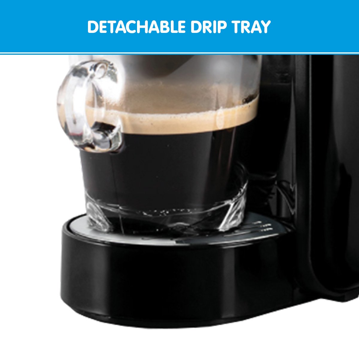 Pronti HomeMaid 3-in-1 Coffee Machine Multi-Capsule Pods and Ground Coffee Nespresso & Caffitaly Compatible CM-511HM