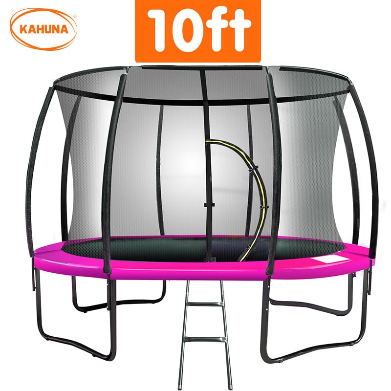 Kahuna 10ft Pink Trampoline with Safety Net