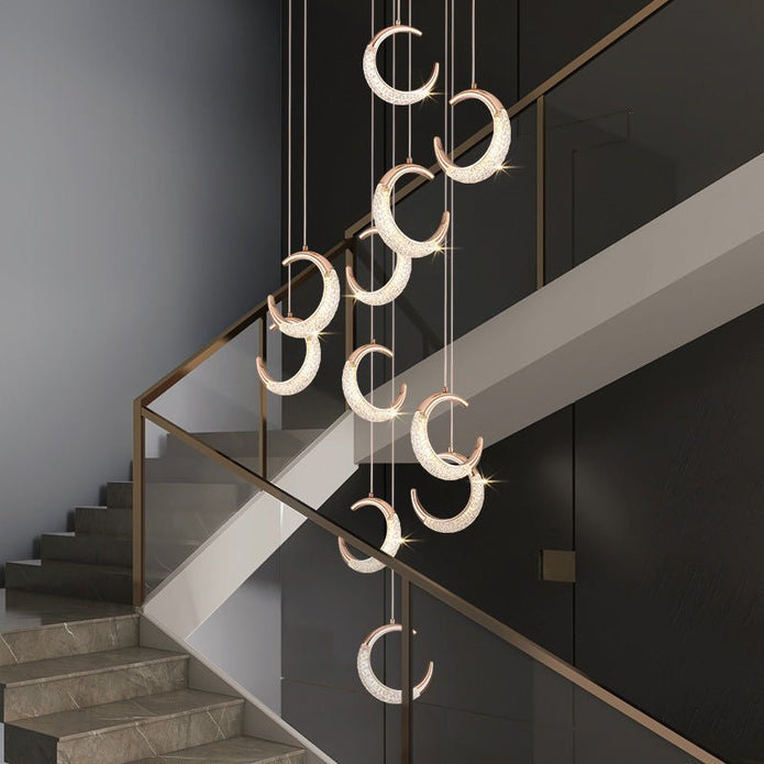 BAMDECOR Moon Stair Dimmable Chandelier