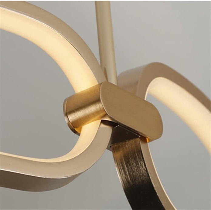 BAMDECOR Colette Modern 3-Ring Ceiling Chandelier