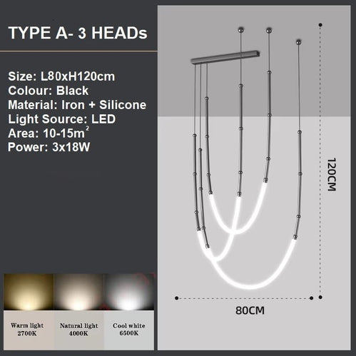 BAMDECOR Minimalistic Retro LED Pendant Light