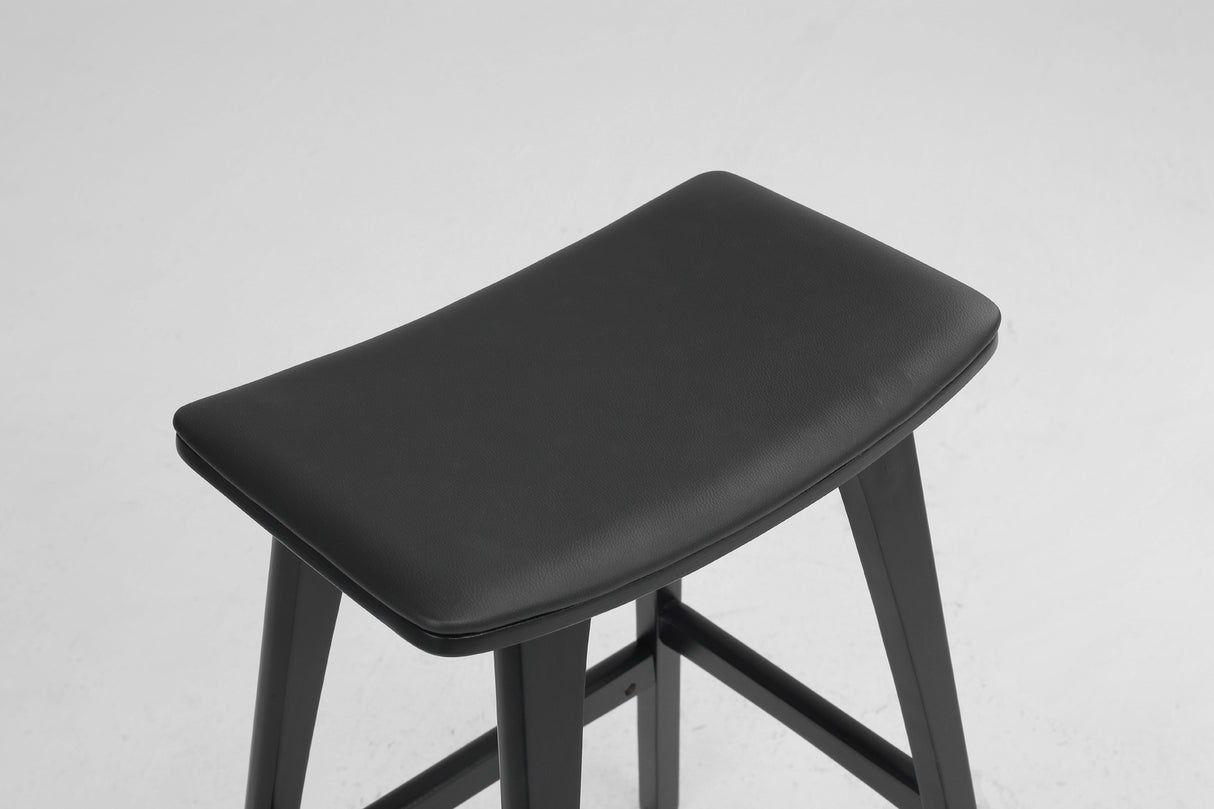 KANSO Wooden Bar Stool Set with Padded Seat