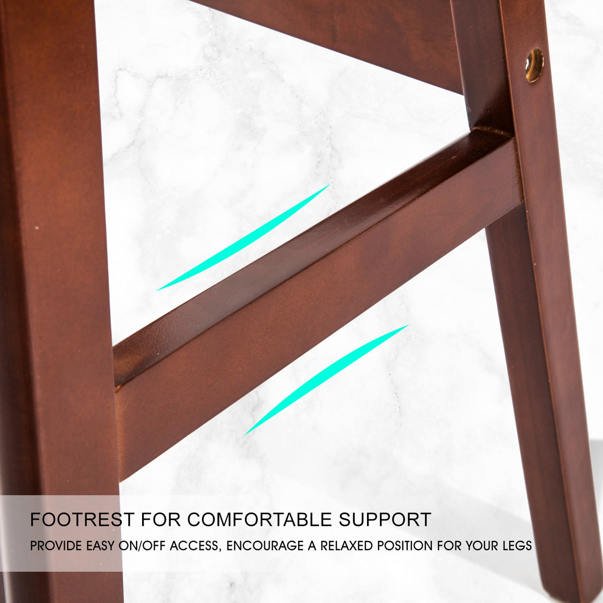 ELISE & SOPHIA Premium Bar Stool Set