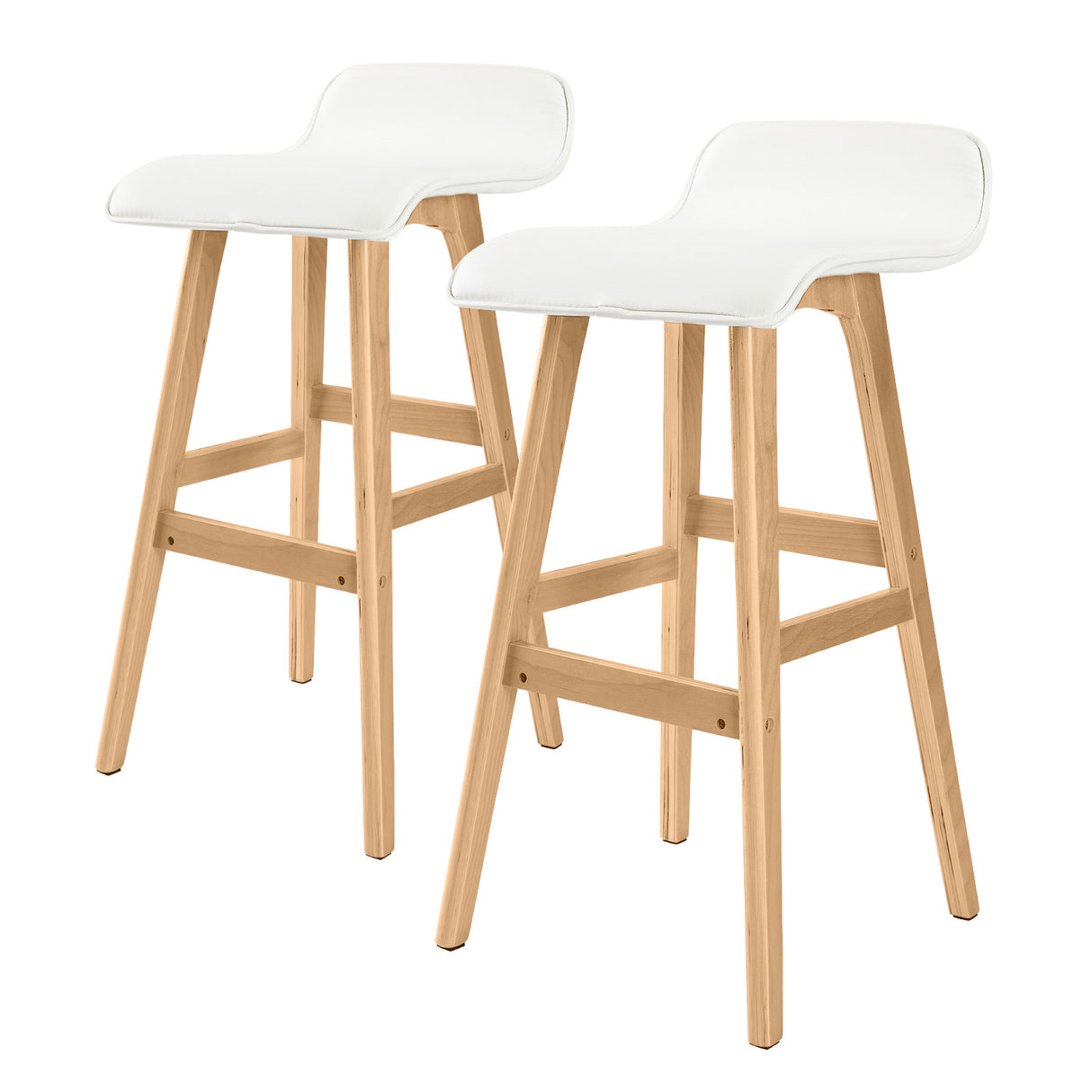Sophia Set of 2 Wooden Bar Stools