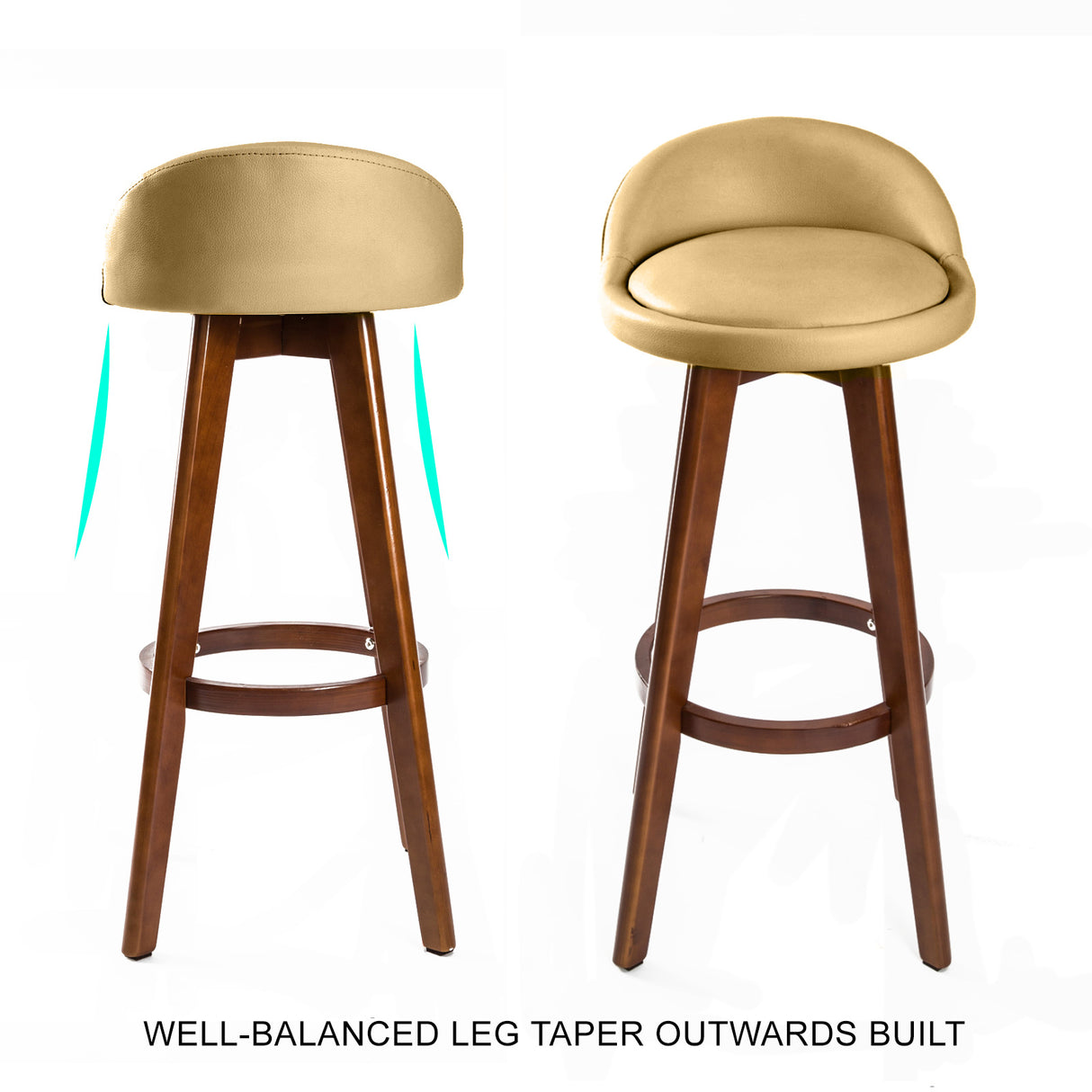 Leila Wood Bar Stool Set