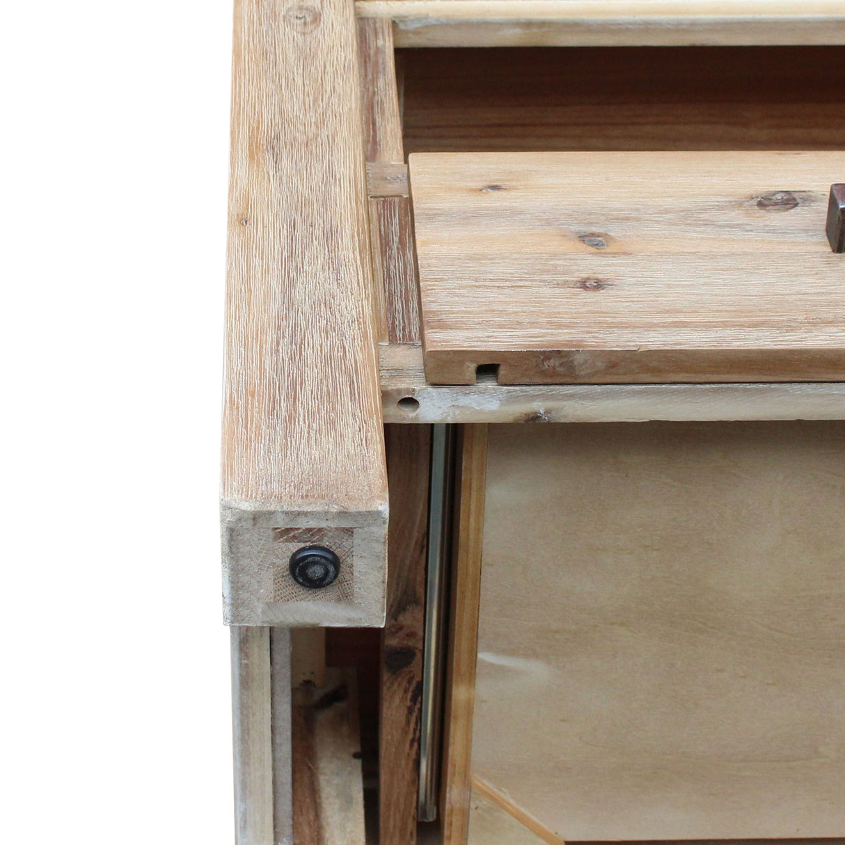 Nowra Solid Acacia TV Cabinet with Storage