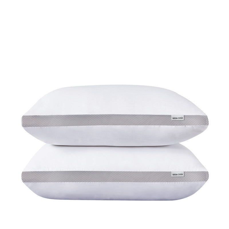 Luxurious Bamboo Cooling Plush Pillows Twin Pack
