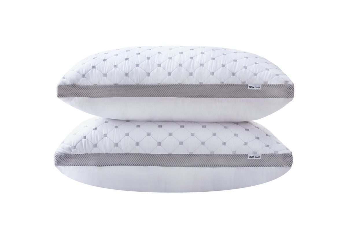 Luxury Bamboo Cooling Plush Pillow Twin Pack