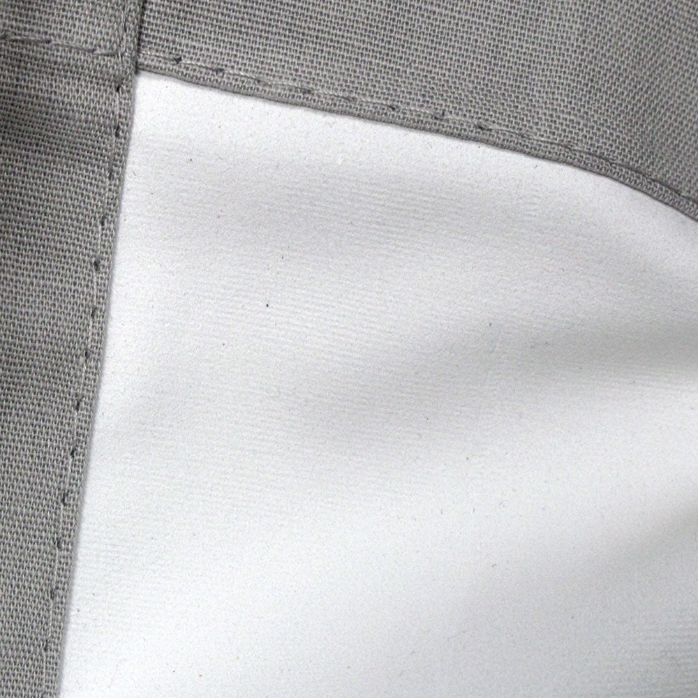 Linen Cotton Coated Eyelet Curtains - Grey