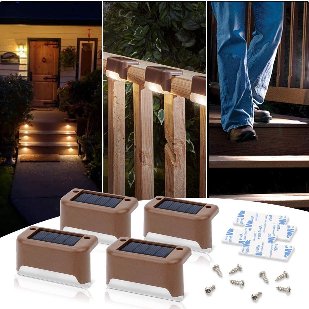 SolarPower Outdoor Deck Lights - 4 Pack