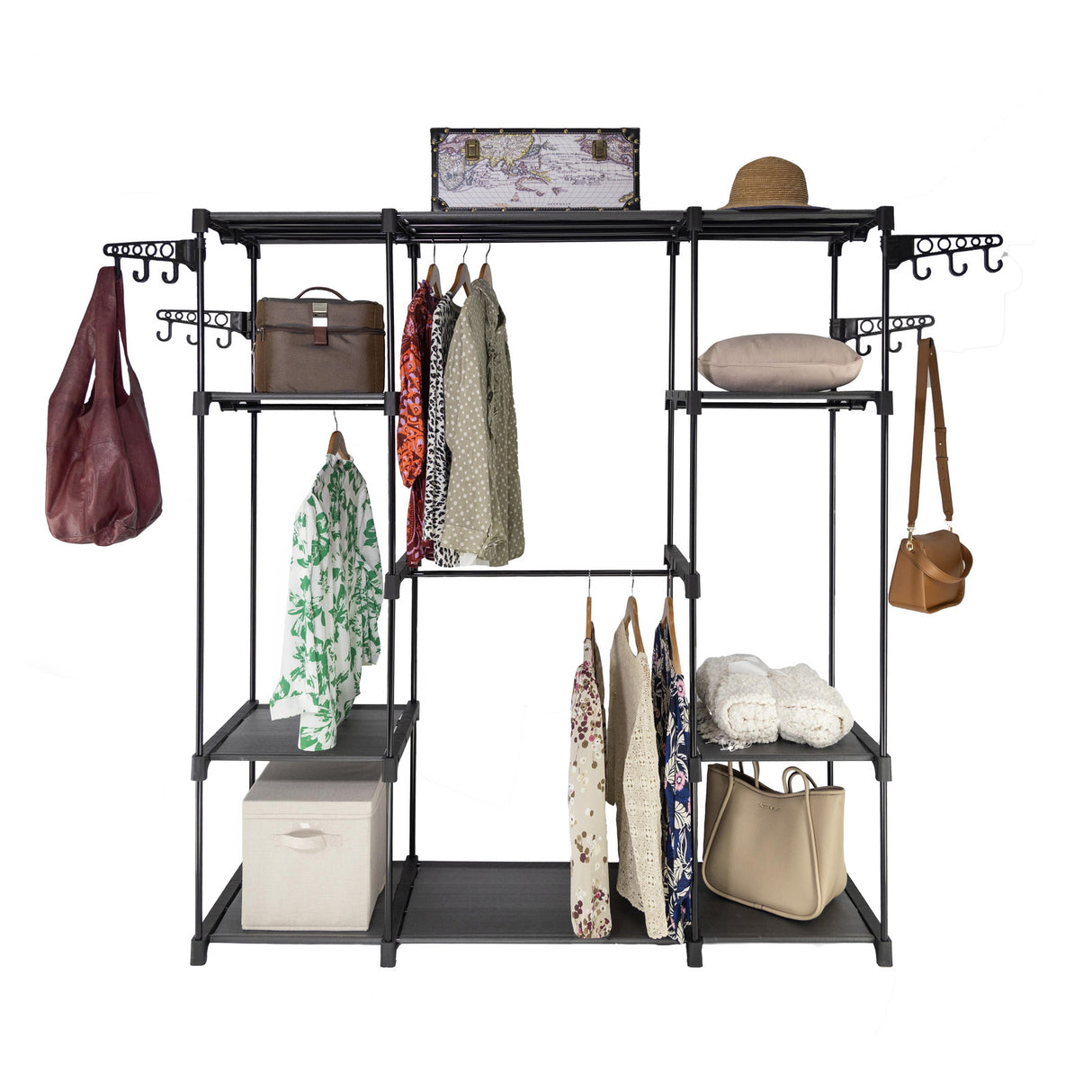 Freestanding Portable Closet and Garment Rack