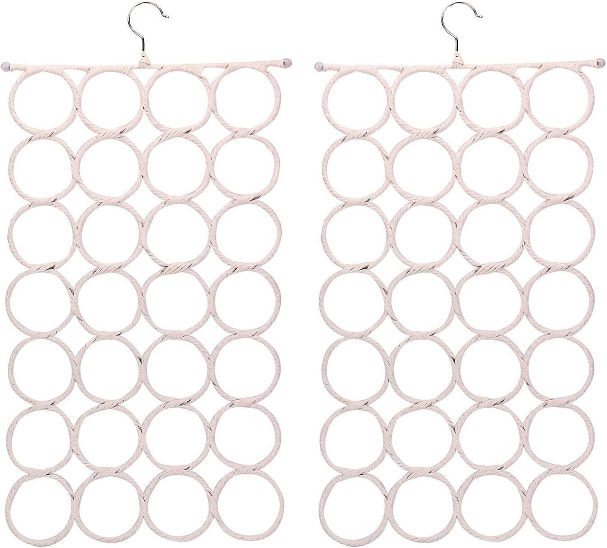 24-Hole Scarf and Accessory Organizer Hanger