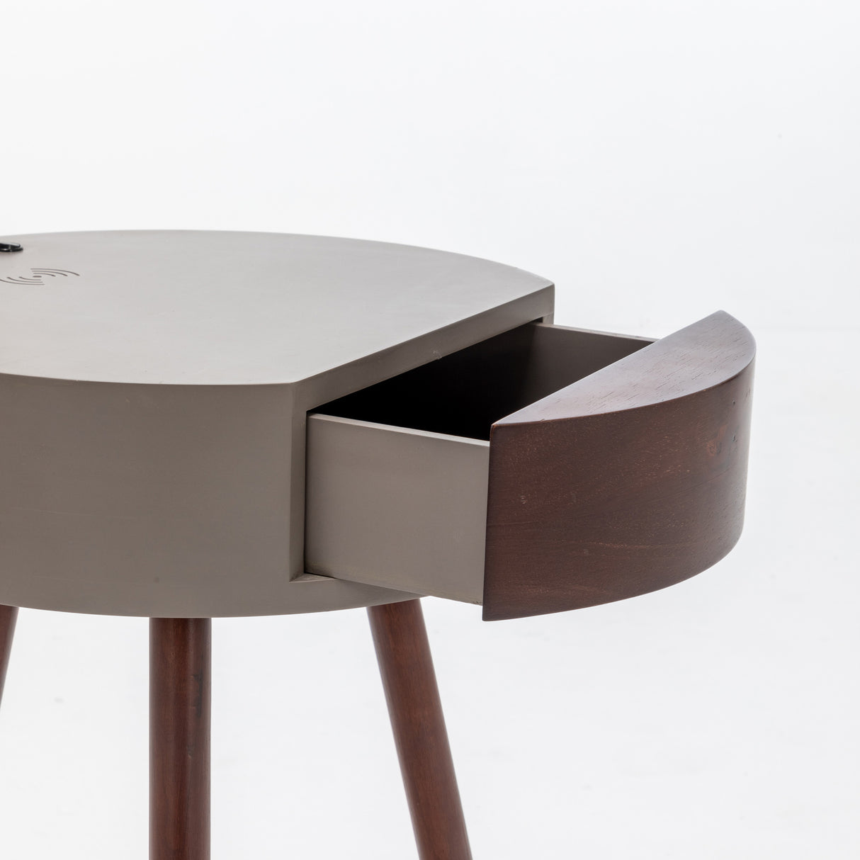 Elegant Tripod Lamp with Drawer and USB Charger