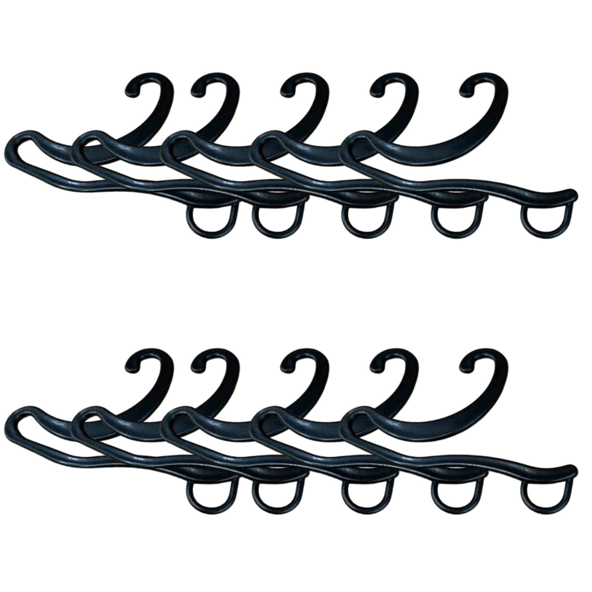 Plastic Sock Hangers - 10 Pack Display