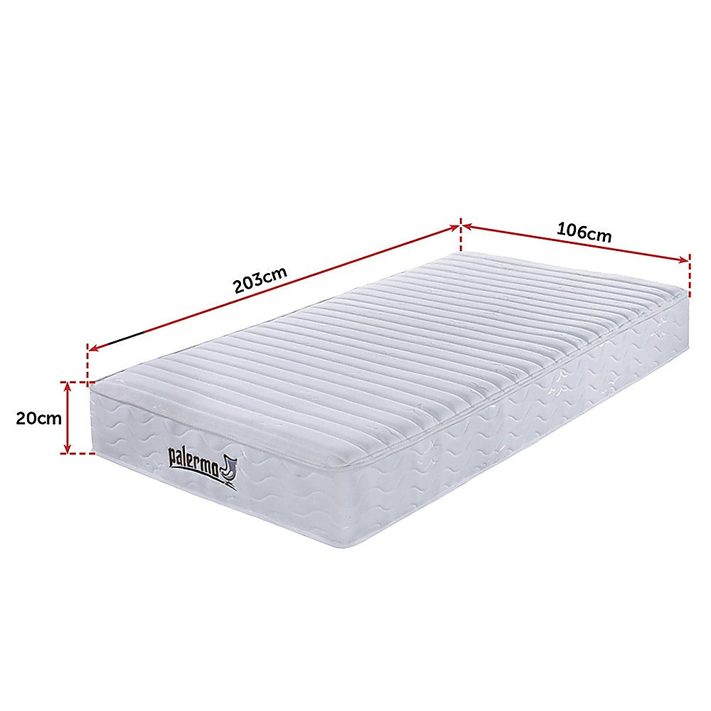 Palermo Contour 20cm Encased Coil Mattress