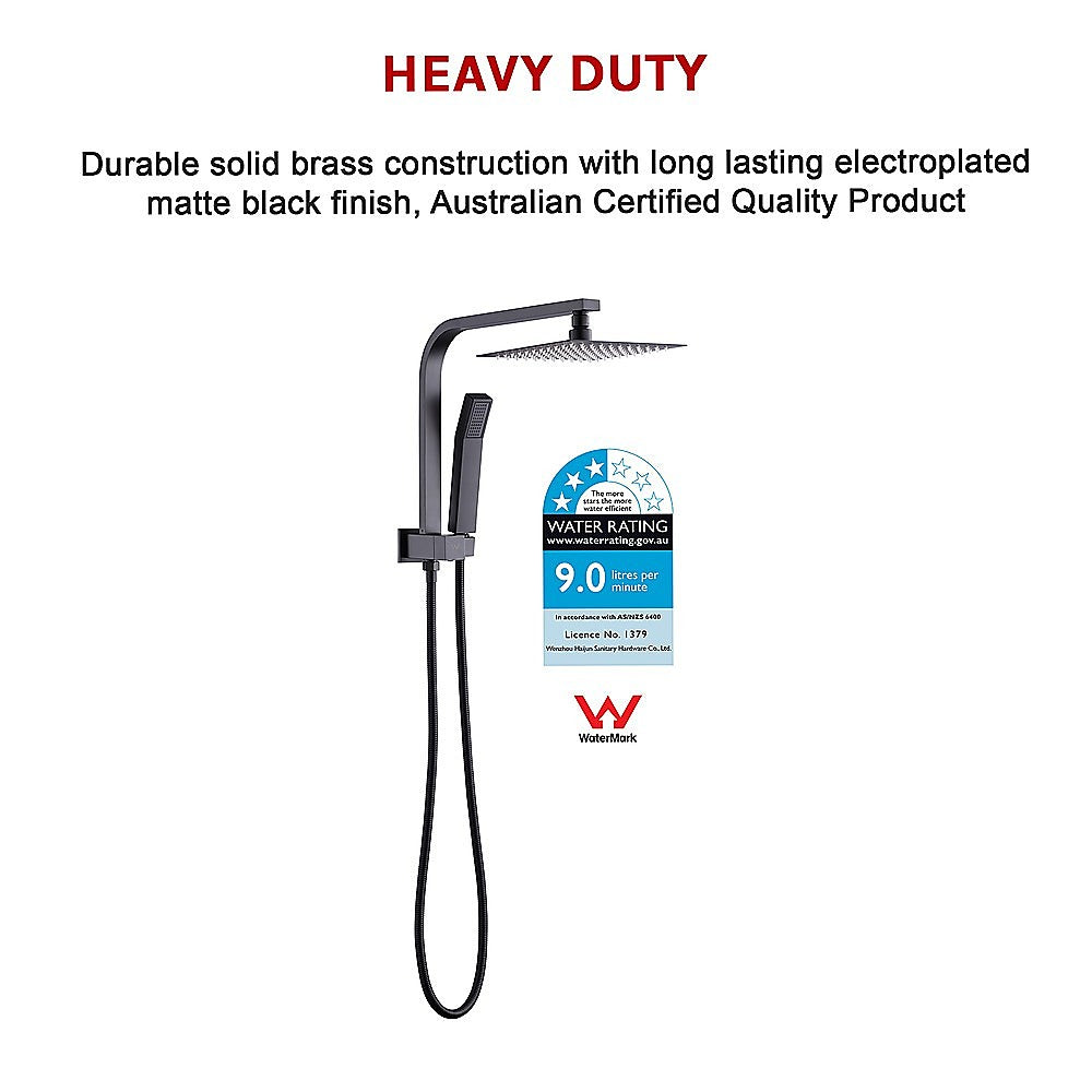 WELS 8" Dual Head Rain Shower Set