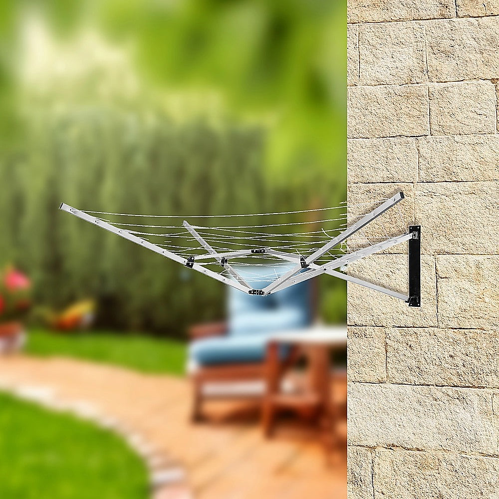 Wall-Mountable 5-Arm Clothes Airer Dryer