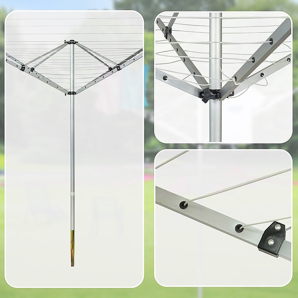 4 Arm 50m Rotary Outdoor Clothes Dryer