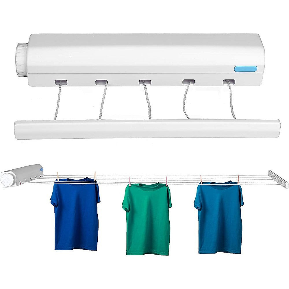Retractable 5-Line Clothesline for Efficient Drying