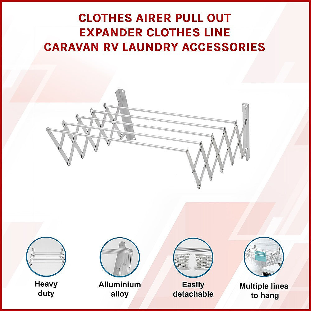 Expandable Clothes Airer for Home and Caravan