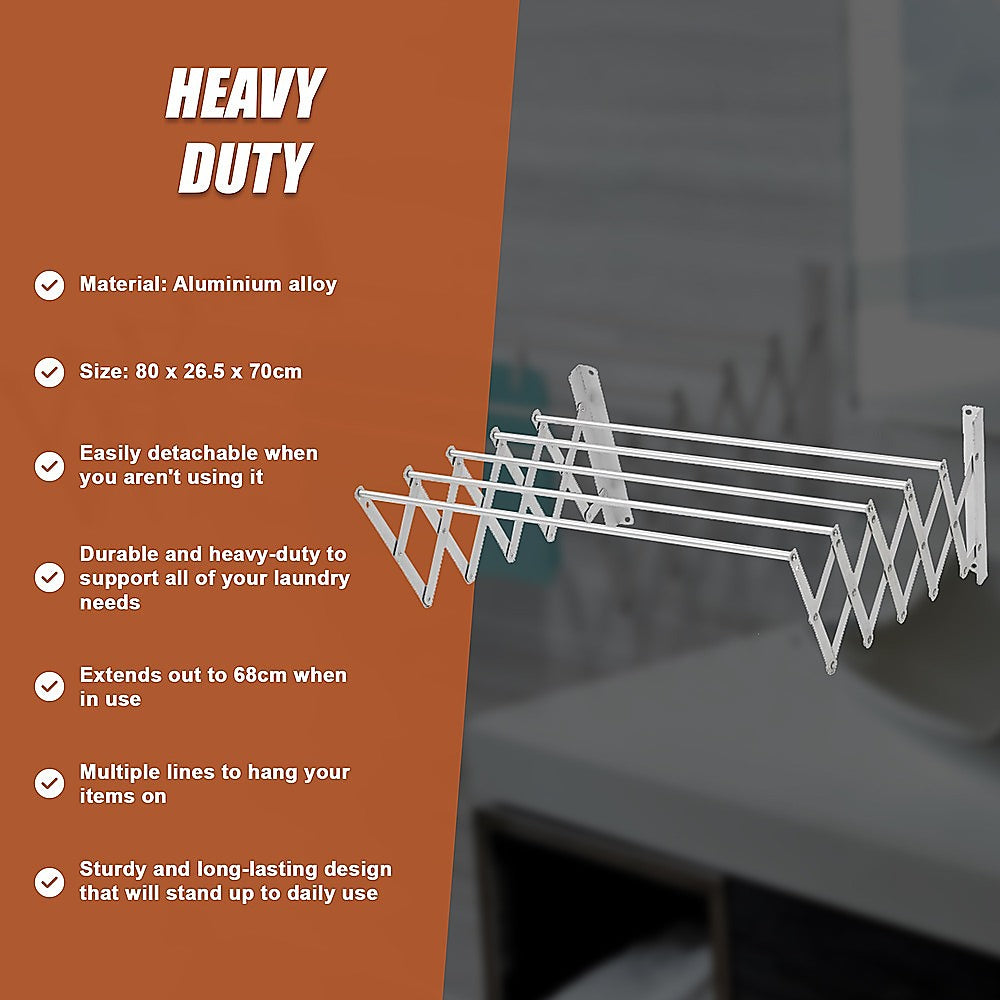 Expandable Clothes Airer for Home and Caravan