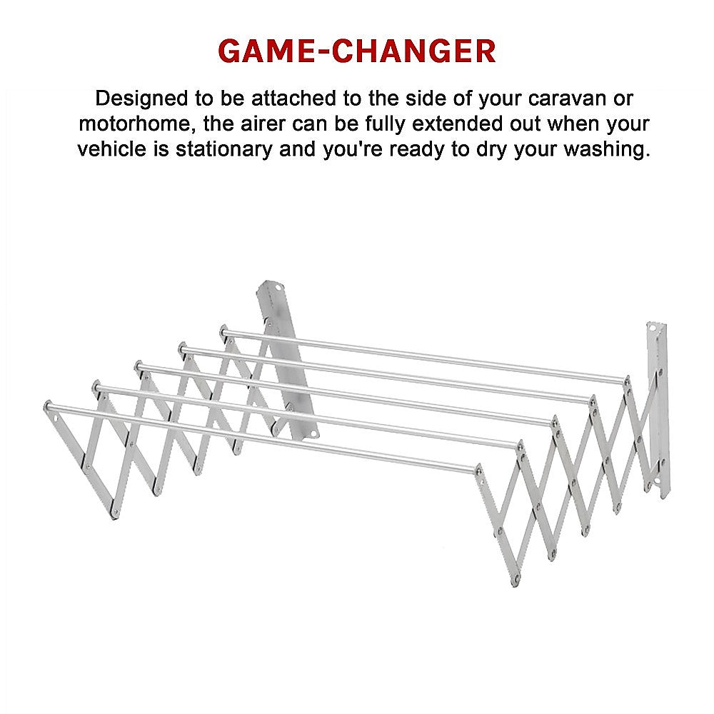 Expandable Clothes Airer for Home and Caravan