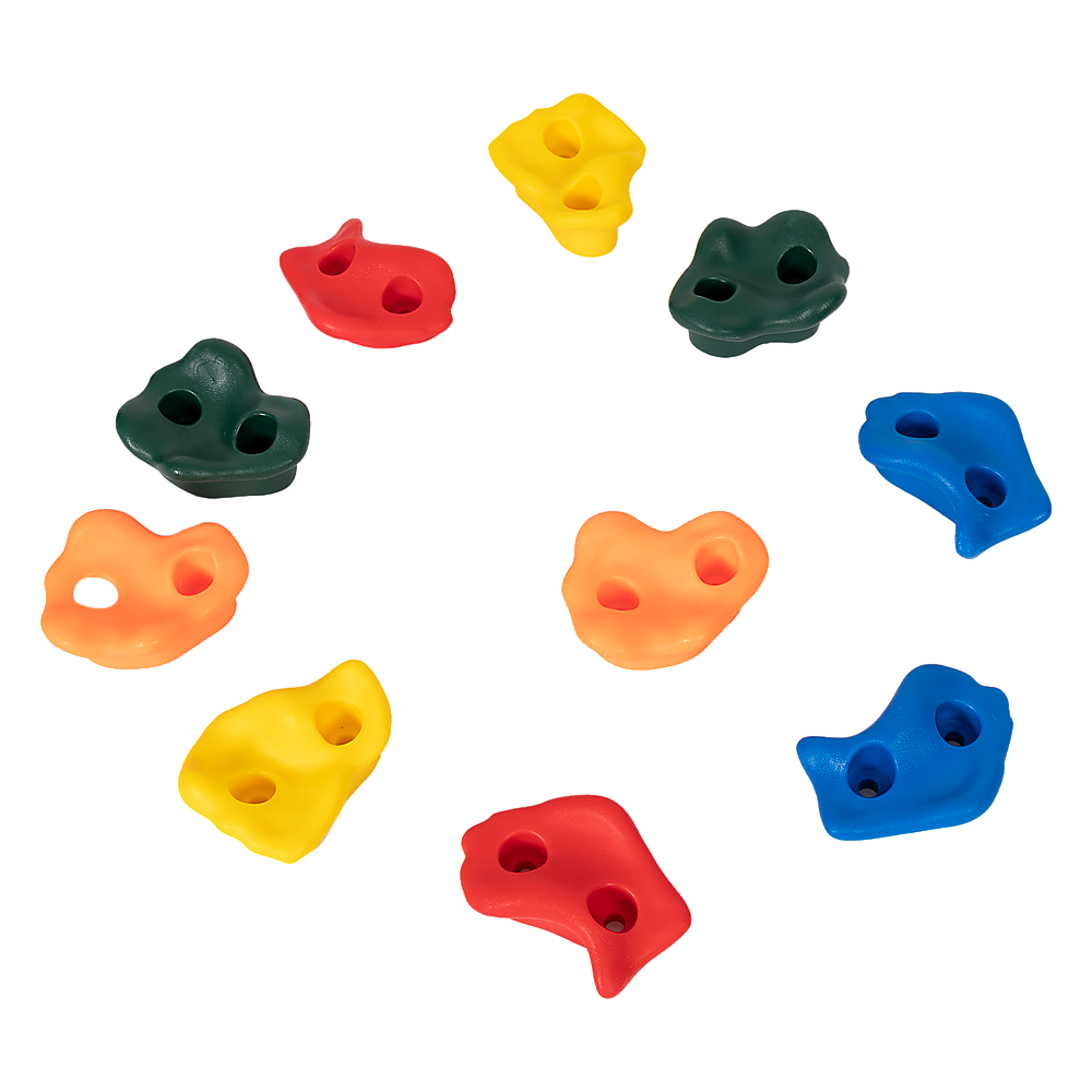 Deluxe 10-Piece Kids Rock Climbing Holds
