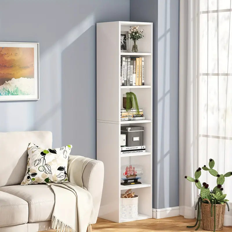 NNETMLT 6-Tier Tall Narrow Bookshelf