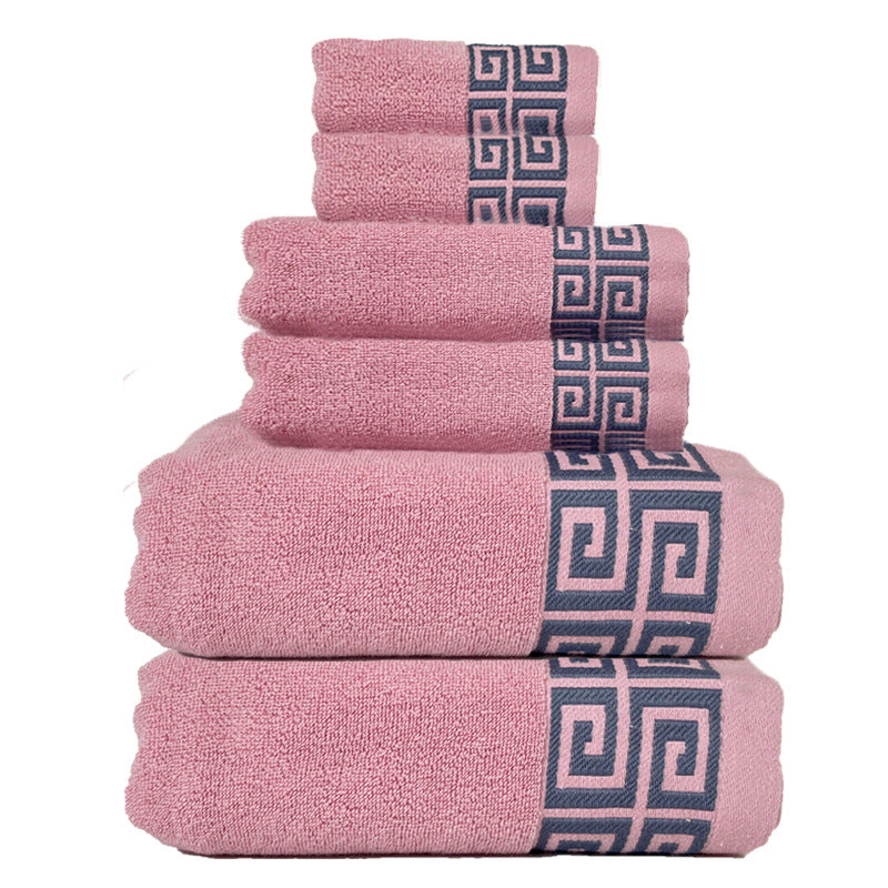 Luxury Cotton Towel Set - 6-Piece Highly Absorbent Bath & Hand Towels Collection